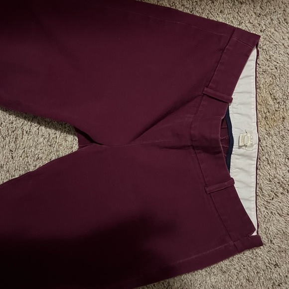 J. Crew Gigi pant(navy blue) stretch pant in size 6 ( burgundy ) - Picture 7 of 7